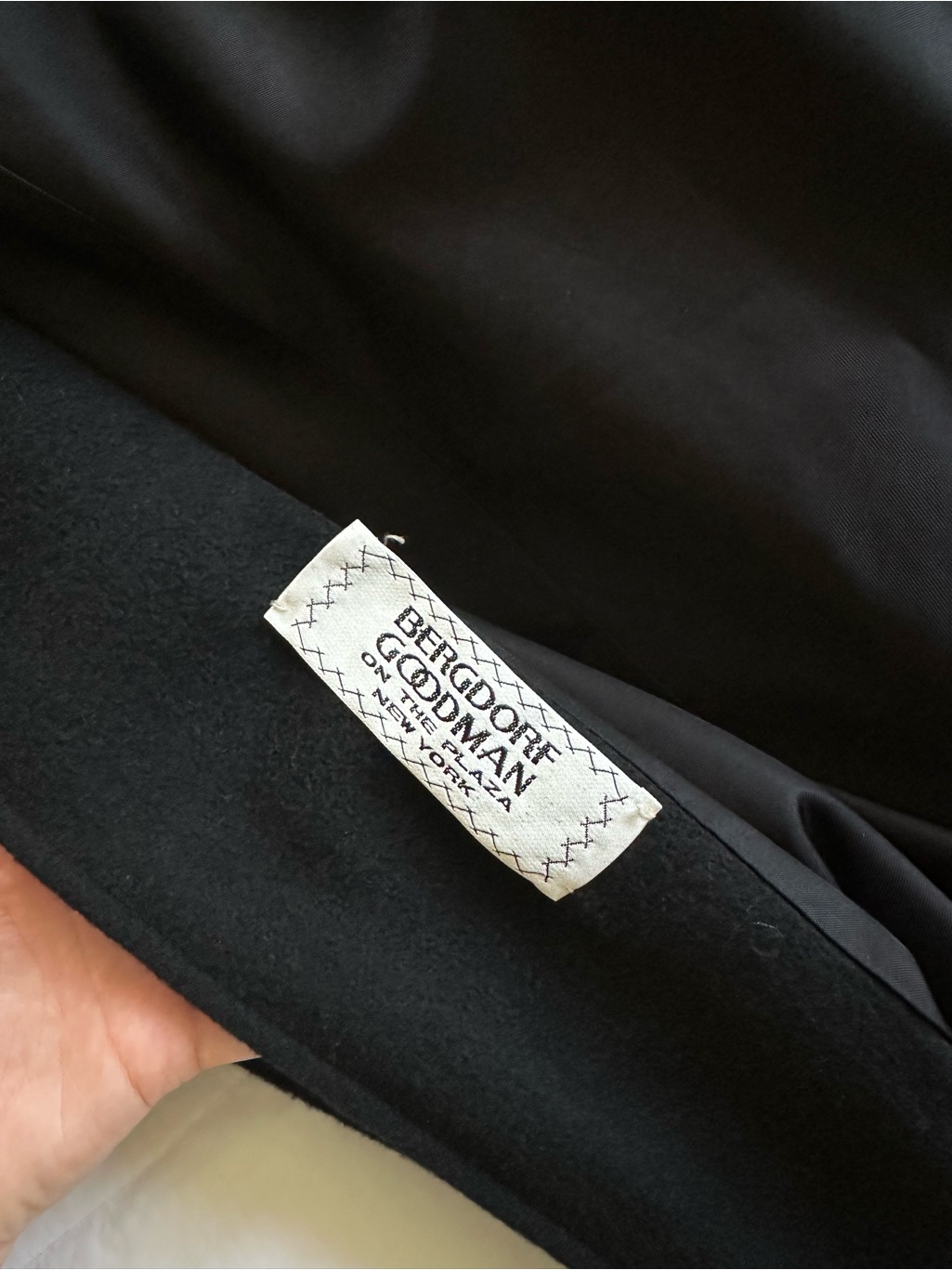 Searle Blatt Studio, Bergdorf Goodman, Long Black Cashmere Coat W Size 4 Usa — image 3 of 7